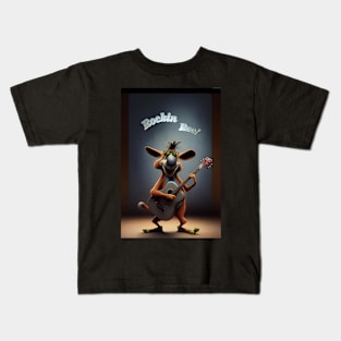 Rockin Roo Guitar Kids T-Shirt